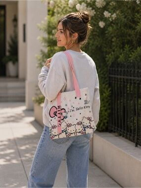 Hello Kitty Tote Bag with Pink Accents
